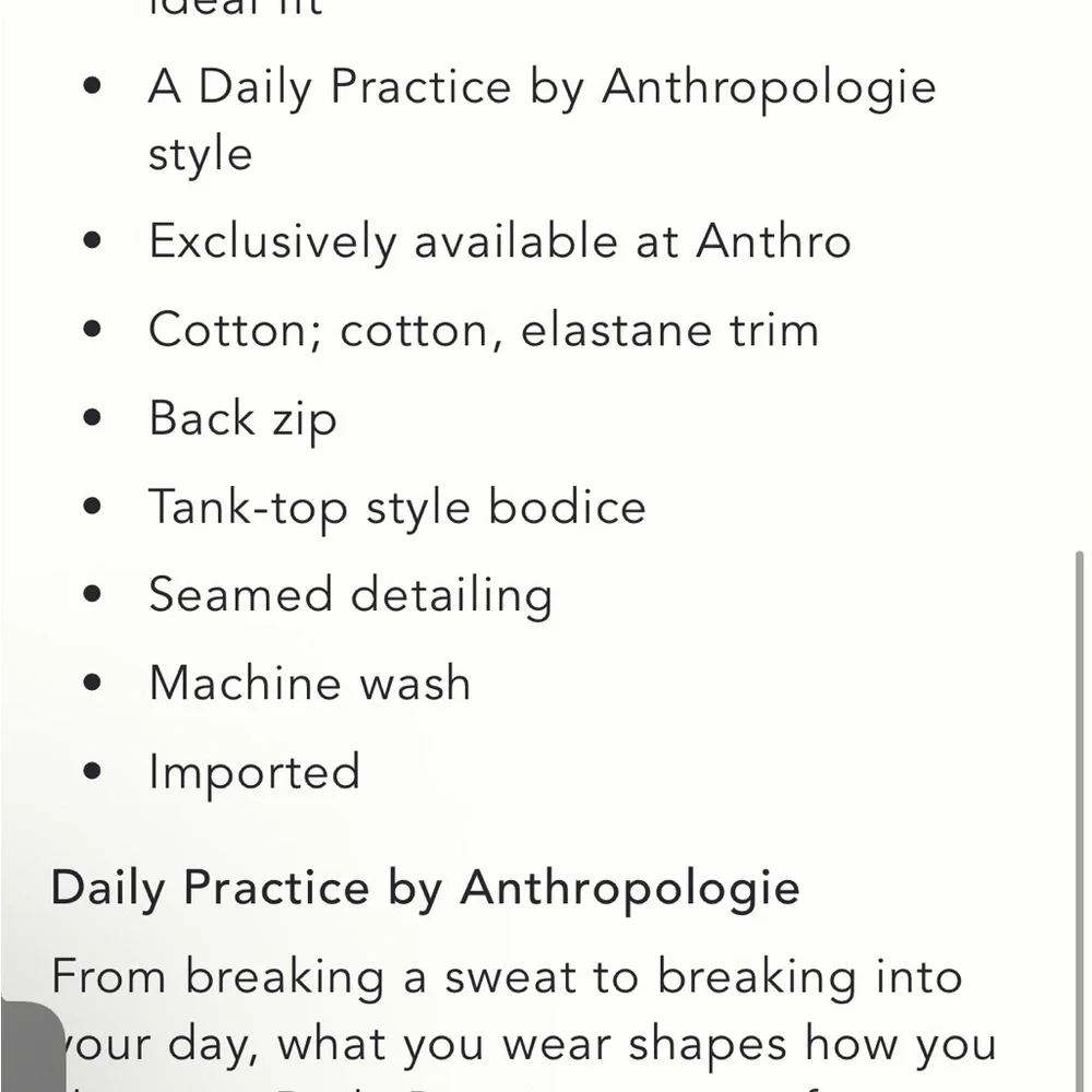 Anthropologie daily practice horizon wide leg knit Jumpsuit in pearl - Picture 5 of 13